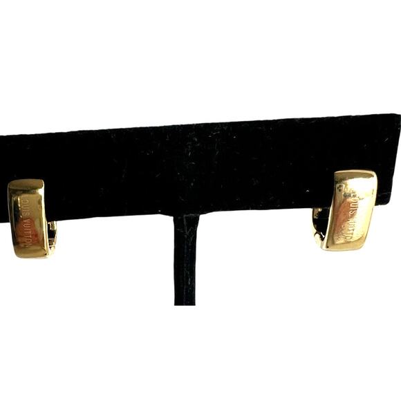 Louis Vuitton Buckle Dreille Nanogram Gold LV Earrings (LVXX019) - Picture 3 of 6